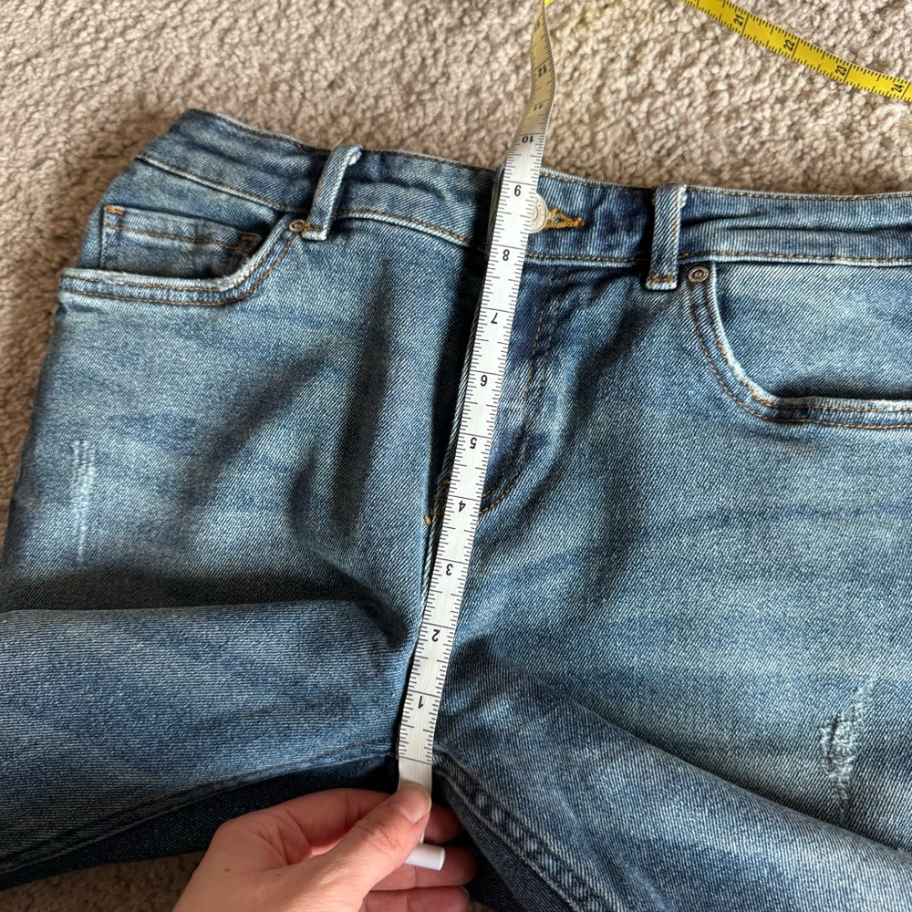 Scotch & Soda Women's The Keeper Slim Fit Patched Distressed Crop Jeans 28/32 - Picture 13 of 14